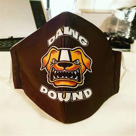 Browns dawg pound mask